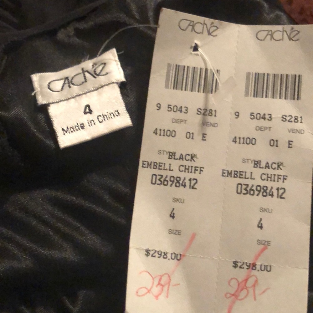 Cache | Sequined Cocktail Floor Length Dress - image 8